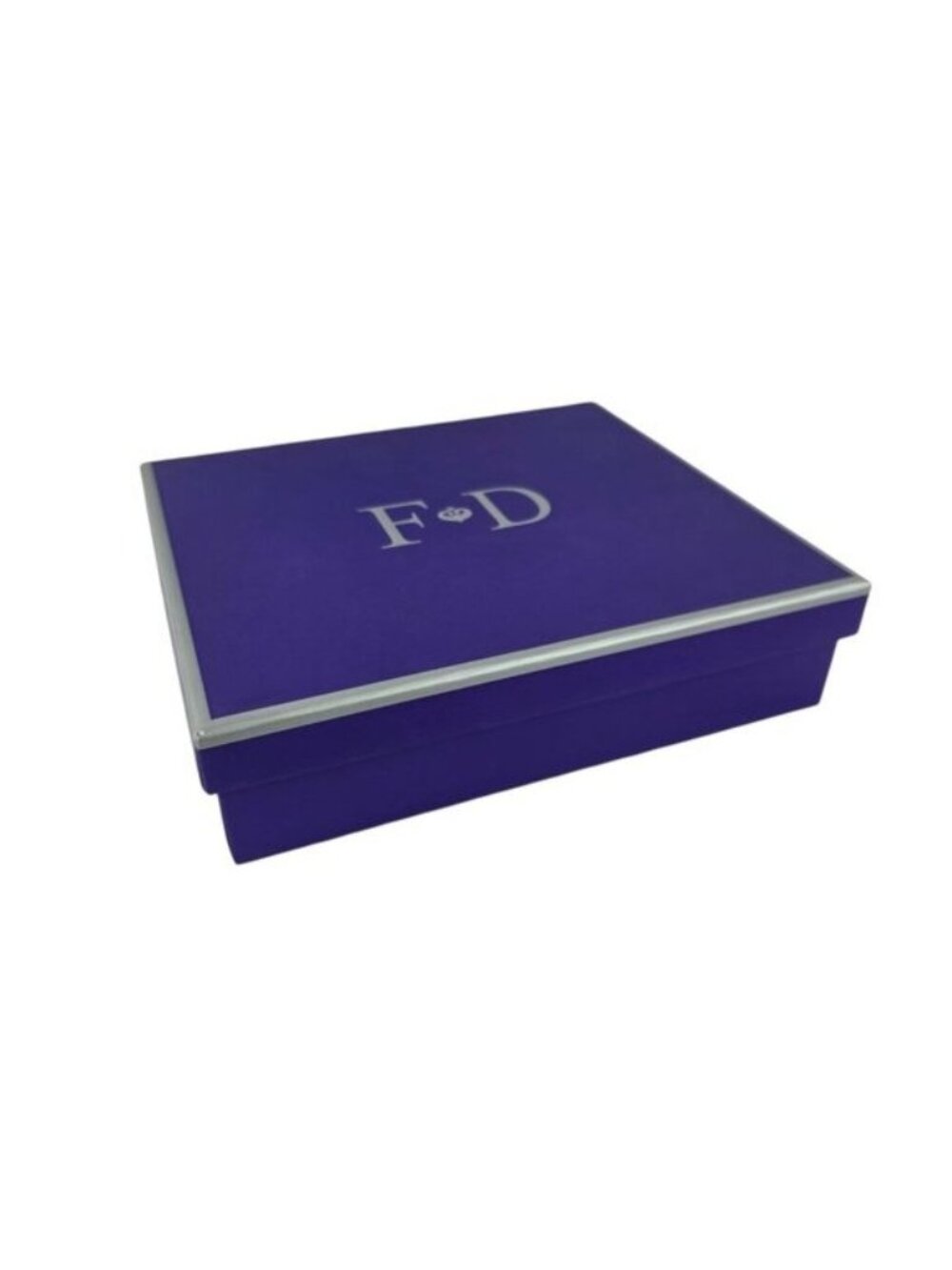 FD Empty Gift Presentation Purple Box 8.5" x 7.5" x 2.5"